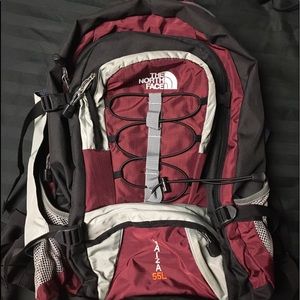 The north face 55L Yaiza hiking backpack